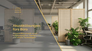 Trennwände und Pflanzen verbessern die Raumakustik